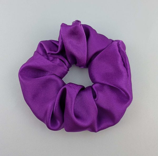 Scrunchie fioletowy L