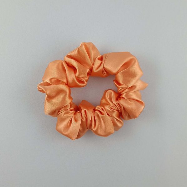 Scrunchie brzoskwiniowy S