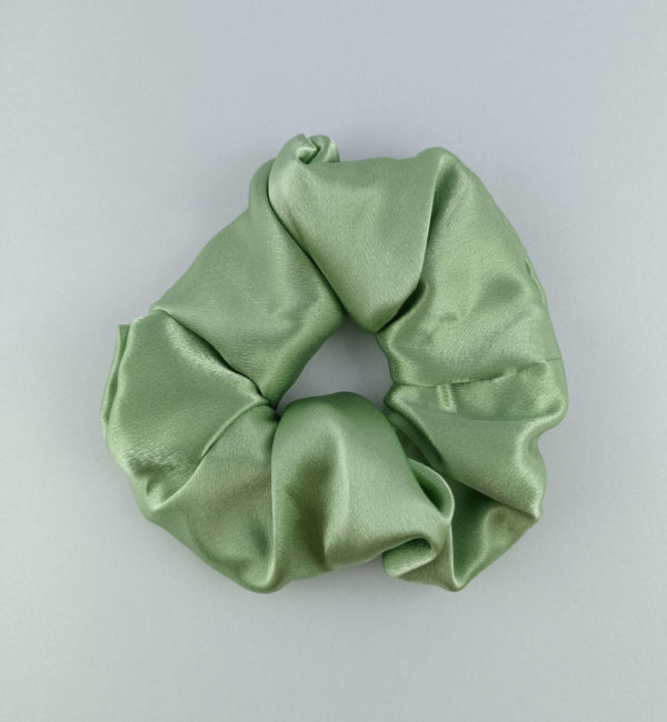 Scrunchie oliwkowy L